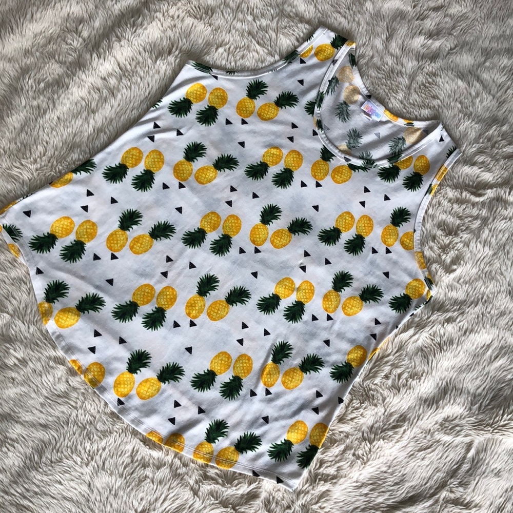 LuLaRoe Pineapple Tank Top - 3XL
